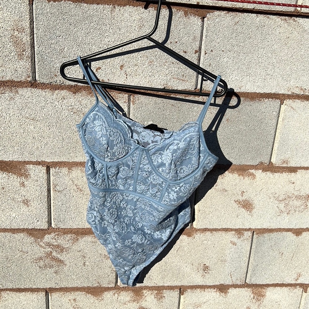 Blue bodysuit